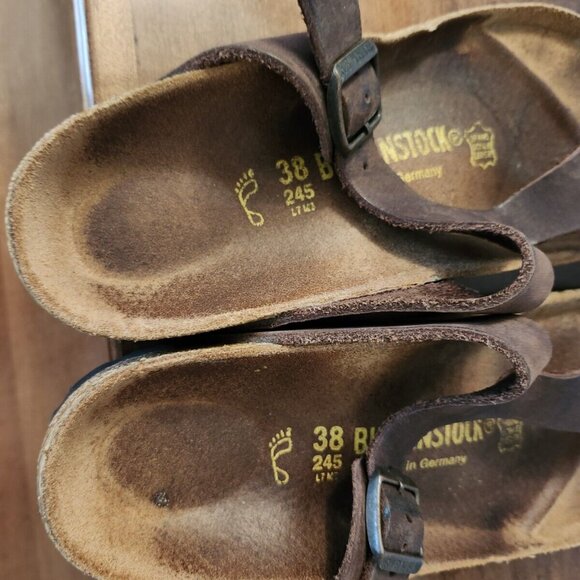 Birkenstock women's brown gizeh sandals in size 38 - Picture 6 of 10
